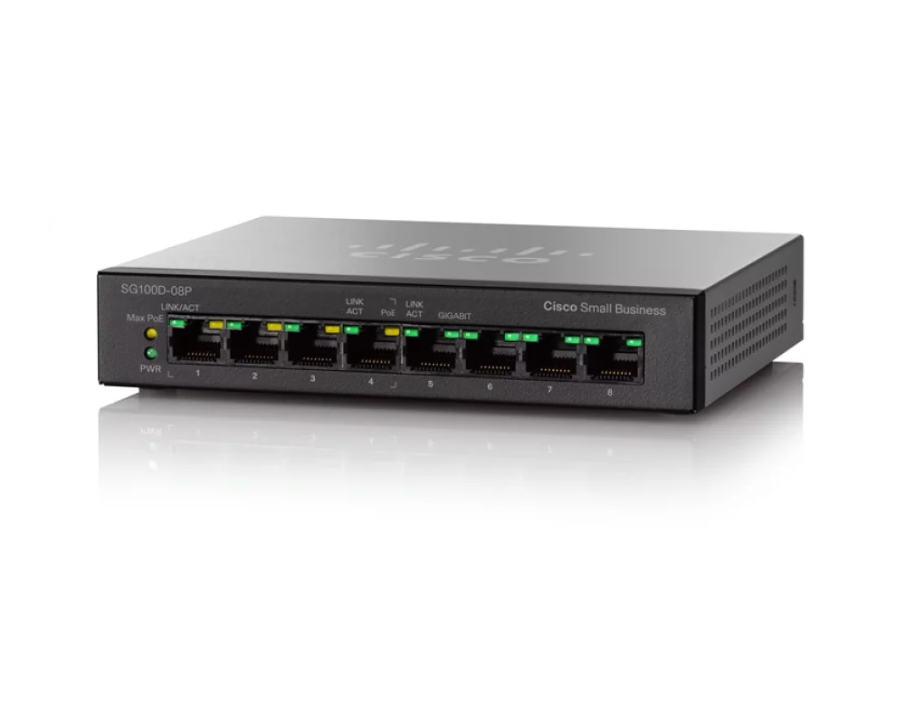 Коммутатор Cisco SG100D-08P