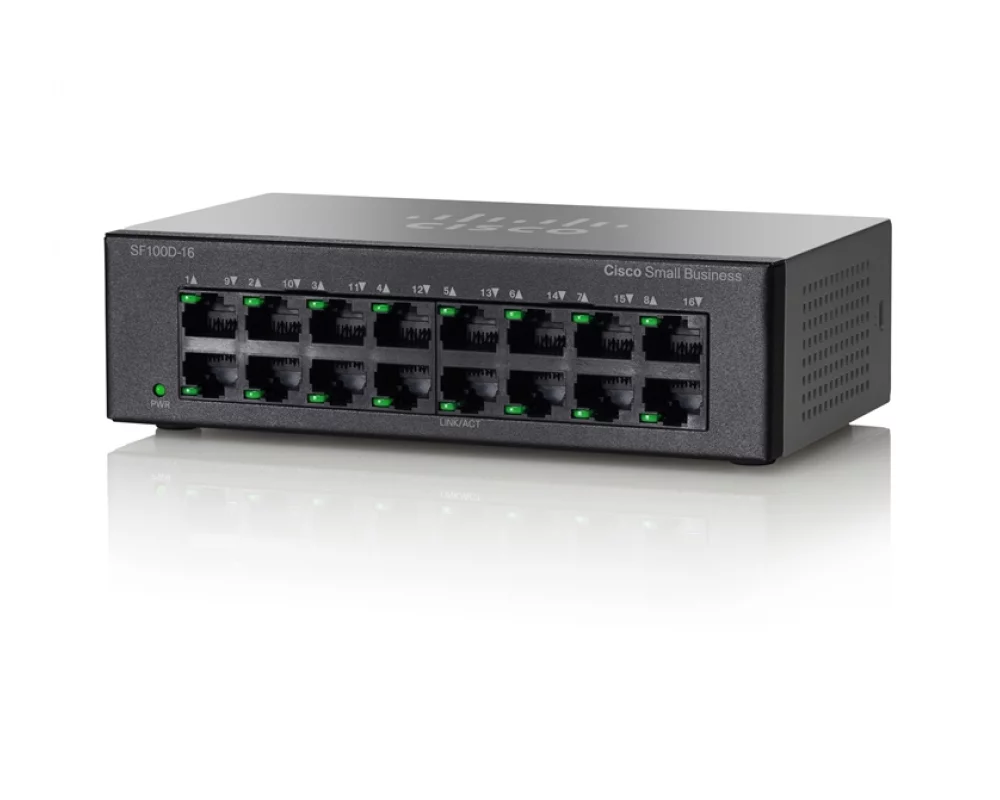 Коммутатор Cisco SF100D-16