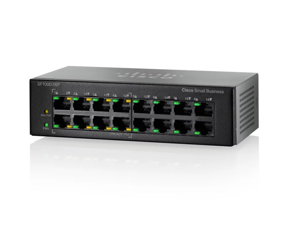 Коммутатор Cisco SF100D-16P