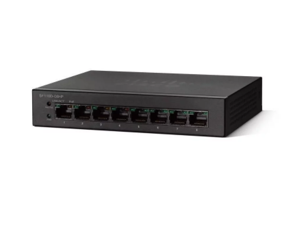 Коммутатор Cisco SF110D-08HP-EU