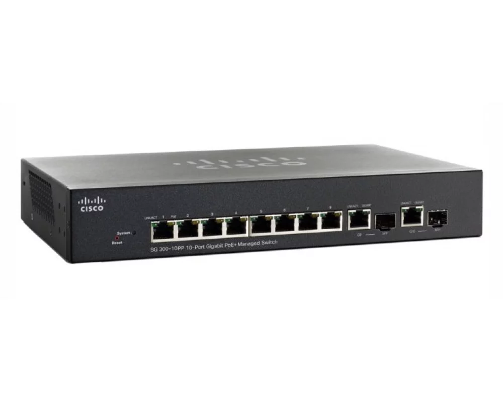 Коммутатор Cisco SG300-10PP