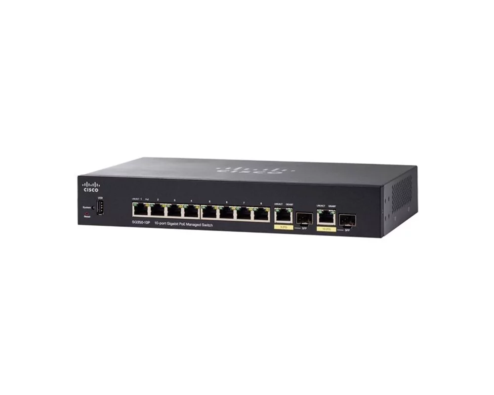 Коммутатор Cisco SB SG350-10P-K9